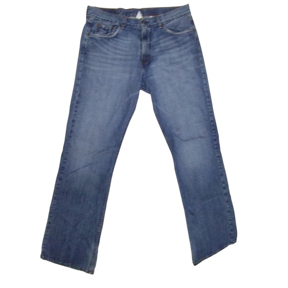 Lucky Brand Dungarees Santa Fe Jeans Mens Size 34 Relaxed Fit Medium Wash - Picture 1 of 16